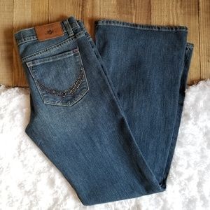 PINK Victoria's Secrete Rhinestone Pocket Jeans
